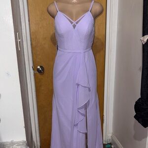 Azazie Lilac V-Neck Spaghetti-Strap Dress NWT SIZE 0